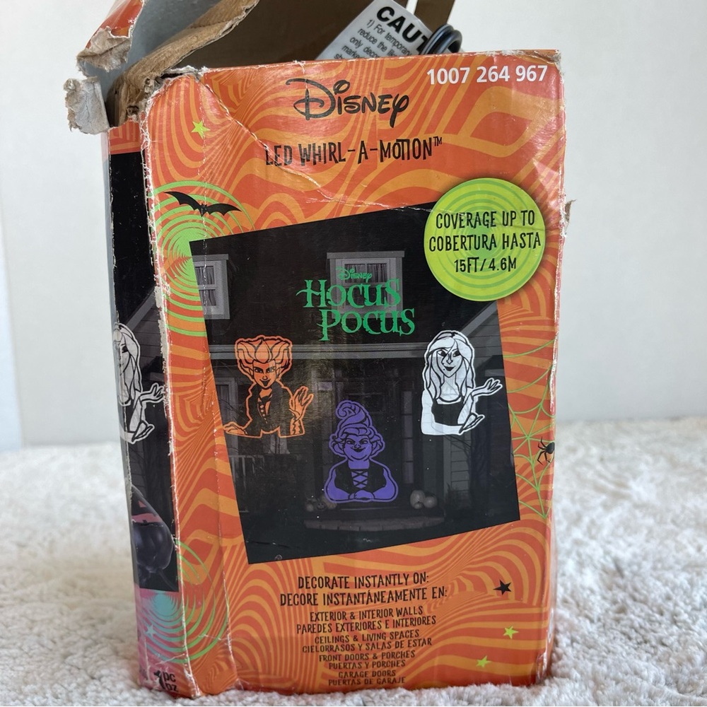 Hocus Pocus LED Light Show Whirl a Motion Projector Halloween